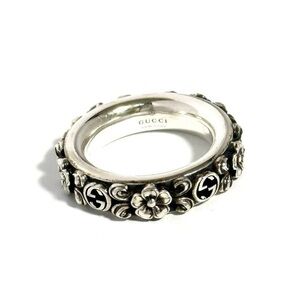 Gucci Sterling Floral Motif Ring